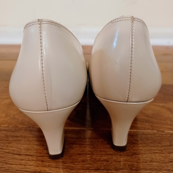 SALVATORE Ferragamo Classic Bone Quilted Cap Toe Shoes Sz 8 - Picture 5 of 7